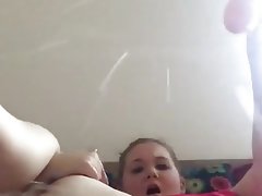 Huge long wide squirt from my hot busty