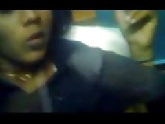 Desi babe smokes cigarette naked