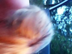 Blonde bbw gives amazing blowjob public