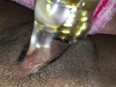 Creamy pussy ebony teen cumming