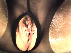 Fisting a really wet bbw pussy closeup